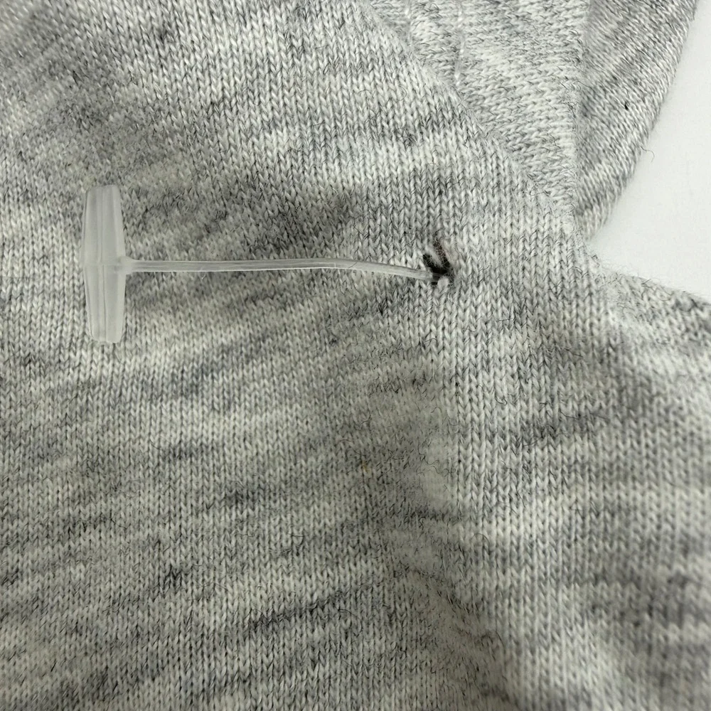 NWT Nike Baby Girl 9M Gray Heather Flutter Sleeve Bodysuit Romper Rainbow Swoosh